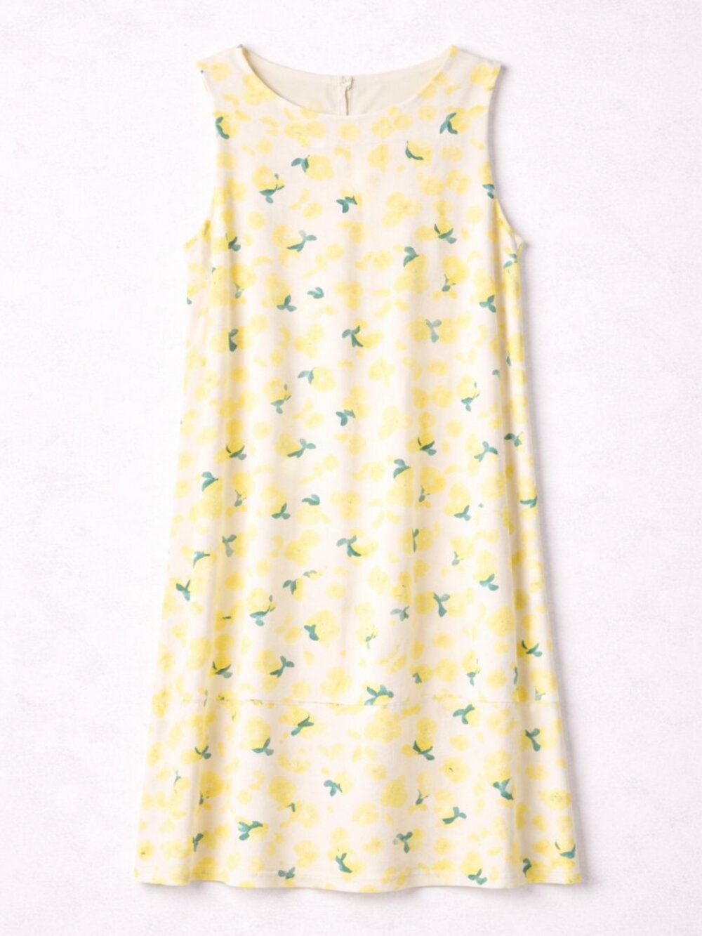 Cappagallo Women's Lemon Print Sleeveless Dress Women’s Size Medium A-Line